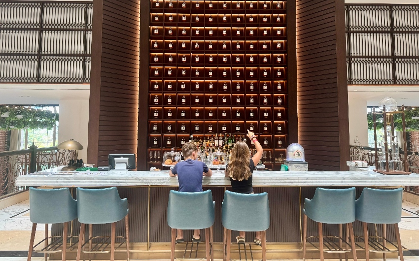 Children sitting at bar at Westin Dubai