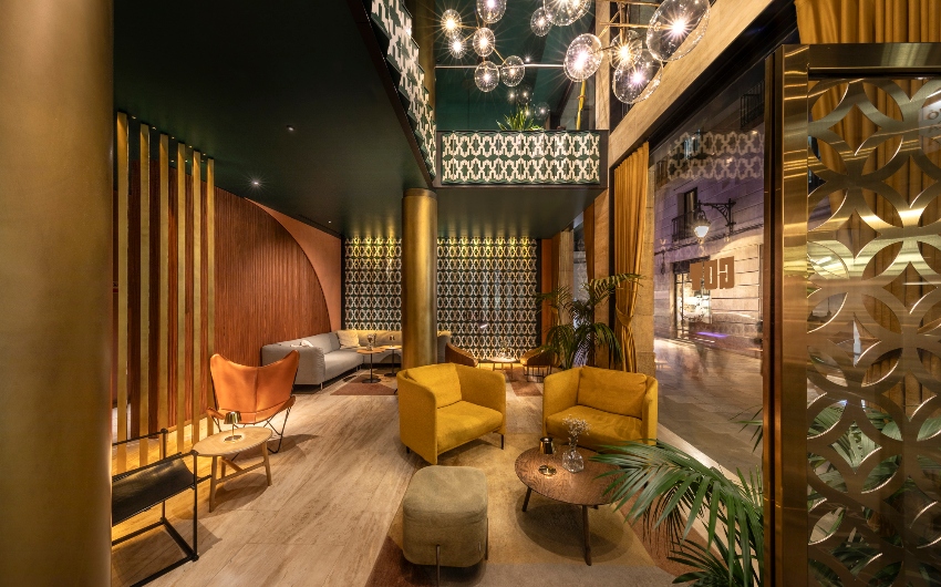 Lobby area at Kimpton Vividora Barcelona
