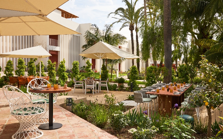 Outdoor restaurant at Kimpton Los Monteros Marbella