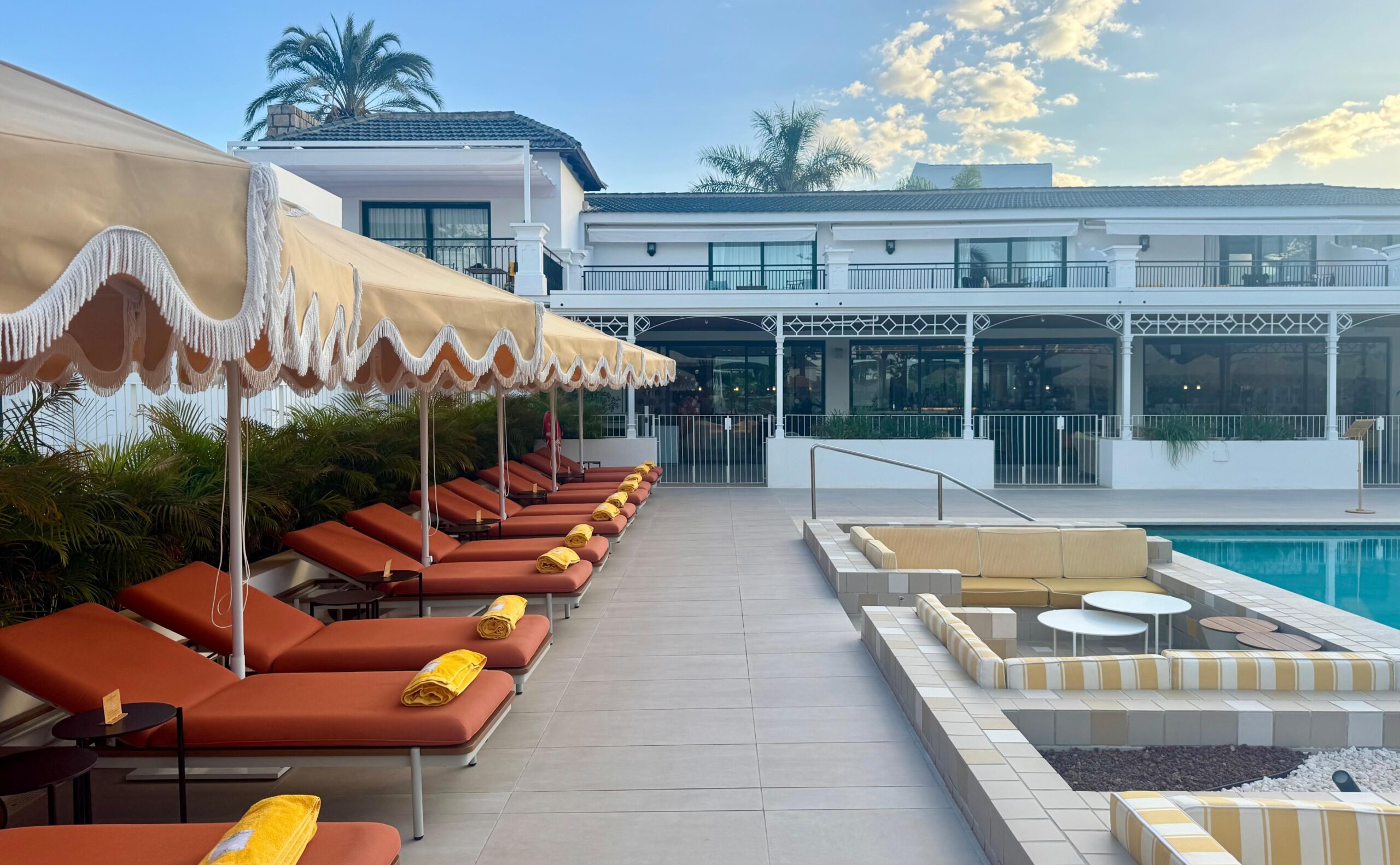 Sun loungers at Kimpton Los Monteros Marbella