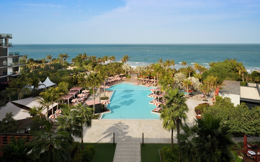 Outdoor pool at Banyan Tree Dubai
